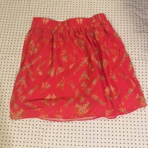 Very cute bright floral mini skirt